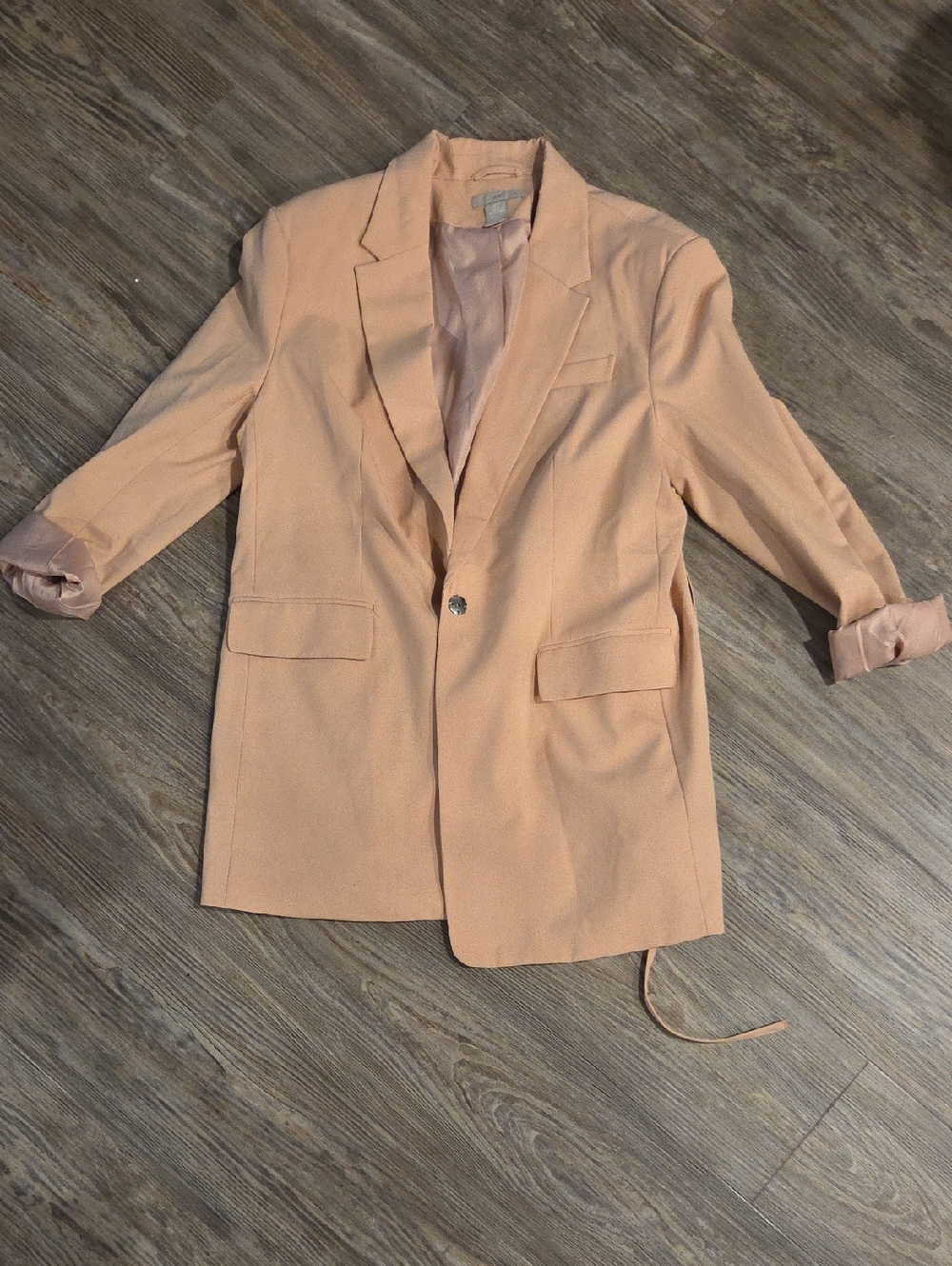 H&M Light Peach Single-Button Blazer